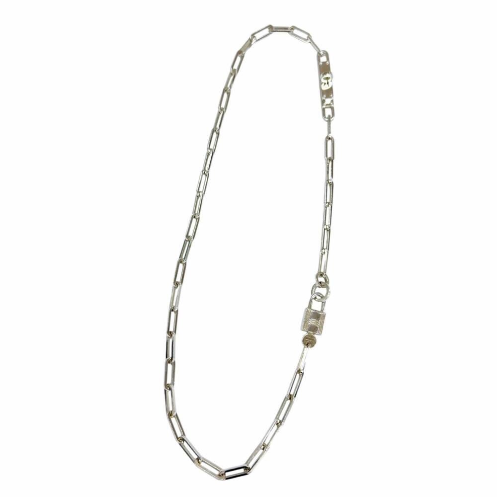 HERMES Alpha Kelly Cadena Necklace, 2022 model, AG925 sterling silver, Italia...